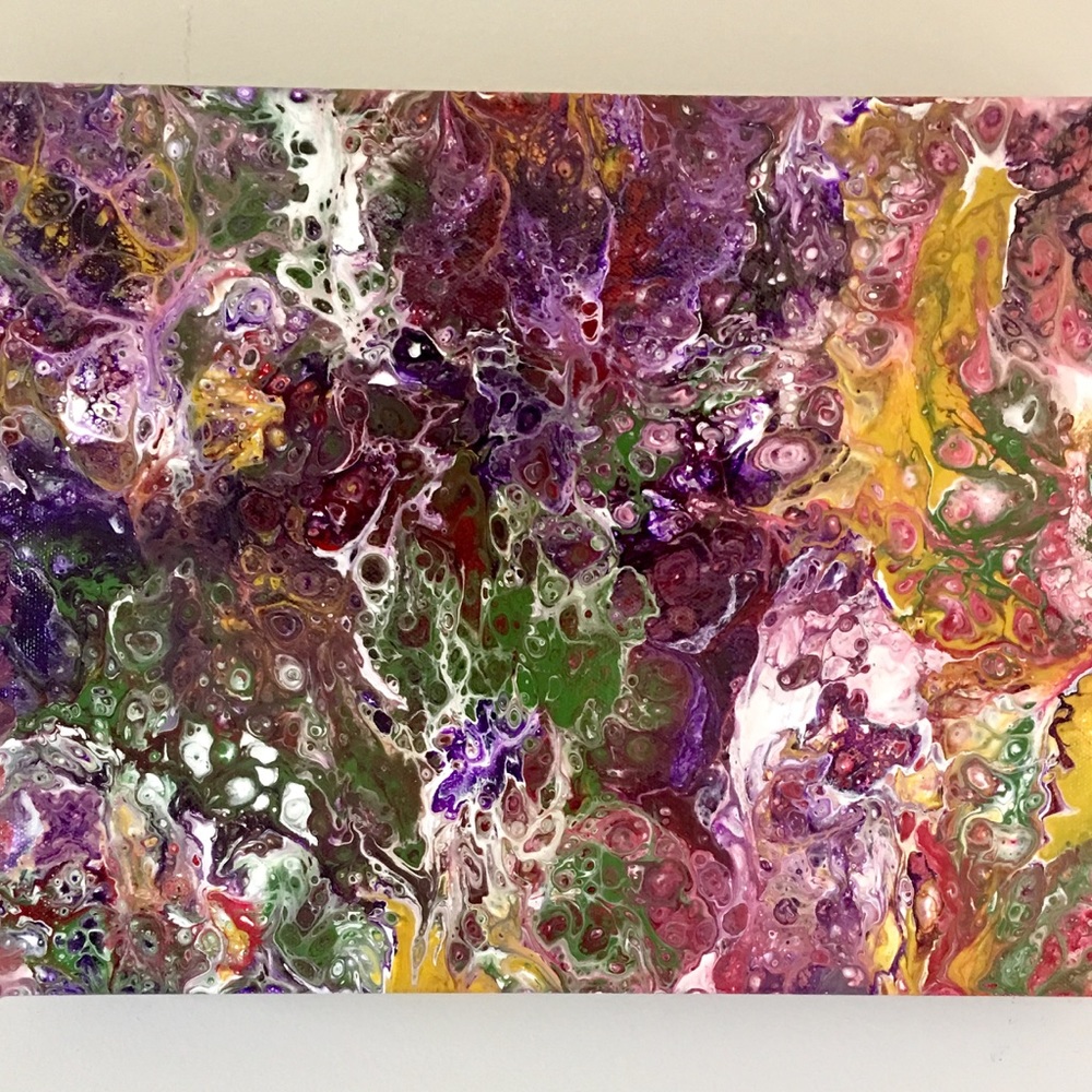 ART MONDAY.  1 of 3 acrylic works. Sold separately